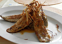 Makrela a lilkové pyré