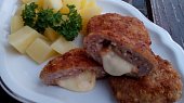 Mleté řízky (karbanátky) s mozzarellou