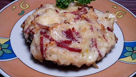 Portobello s raclette sýrem