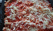 Sicilská rýže, zapečená s masem, barevnou zeleninou a mozzarellou