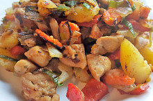 Směs brambory, kuřecí maso, zelenina (bez tuku)