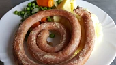 Vinná klobása pečená v troubě (bez tuku), Vinná klobása pečená v troubě (bez tuku)