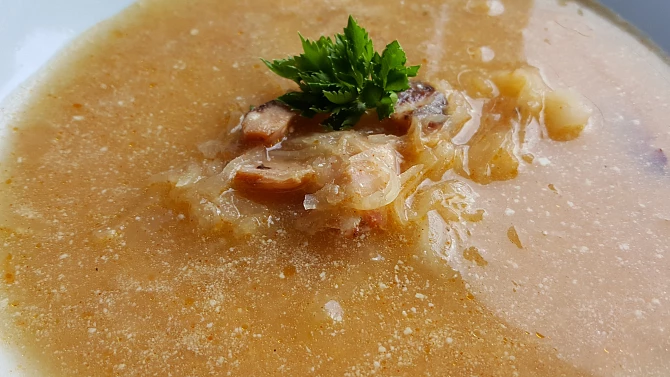 Zelňačka s kuřecí klobásou, Zelňačka s kuřecí klobásou
