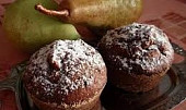 Hruškové muffiny s kakaem