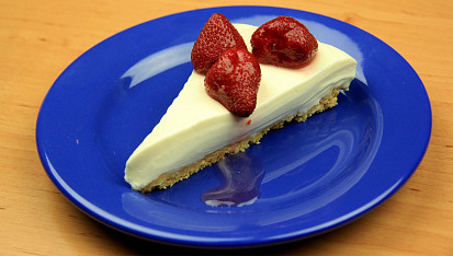 Nepečený cheesecake s ovocem