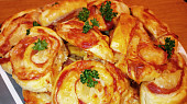 Pizza šneky s ananasem