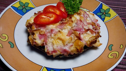 Portobello s uzenou mozzarellou