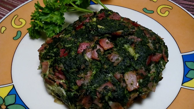 Portobello se špenátem