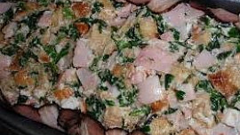 Špenátová (nejen) velikonoční nádivka / žemlovka