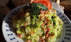 Šťouchané brambory (nejen) s brokolicí