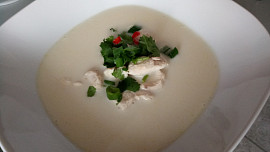 Thajská kuřecí polévka Tom Kha