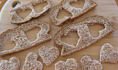 Valentýnská chlebová mini srdíčka