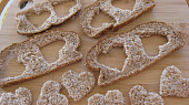 Valentýnská chlebová mini srdíčka