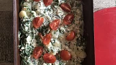 Zapečené gnocchi se sýrem a špenátem, po zapečení