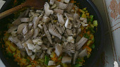 Hutná zeleninová polévka s hlívou a majoránkou, Polévka s hlívou - příprava