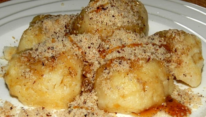 Jablkové bramborové knedlíky, Jablkové bramborové knedlíky