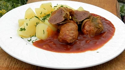 Krůtí mleté maso v zelném listu