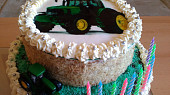 Patrový traktorový dort