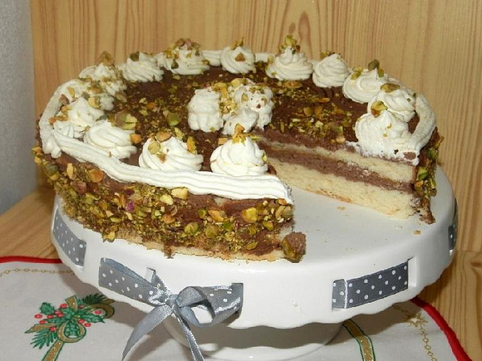 Piškotový dort s kakaovým krémem, Piškotový dort s kakaovým krémem
