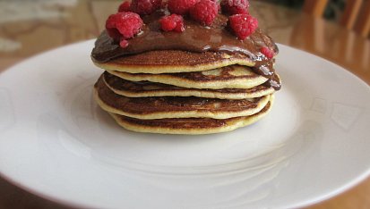 Špaldovo-pohankové lívanečky s domácí nutellou