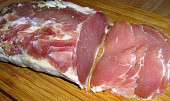 Sušená šunka z vepřové kotlety ve stylu prosciutto