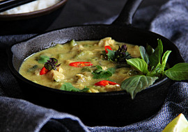 Thajské zelené kari (green curry)