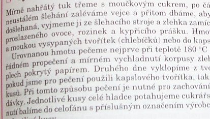 Biskupský chlebíček z „Cukrářské technologie“ od Aleny Půlpánové z r. 1993