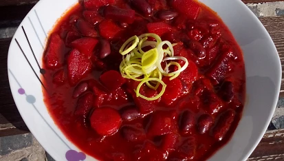 Fazolový guláš (nejen) s řepou