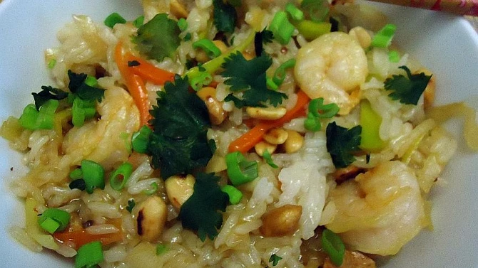 Kung pao s krevetami