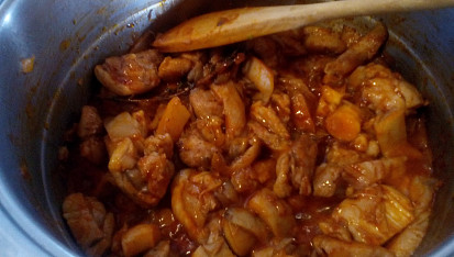 Kuřecí / králičí ragú s hlívou