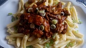 Kuřecí / králičí ragú s hlívou
