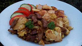 Květáková / brokolicová minutka s masem