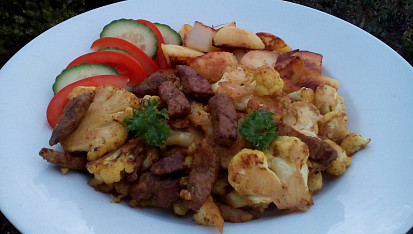 Květáková / brokolicová minutka s masem