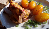 Nadívaná kachna pečená s bramborem (nejen) z remosky