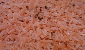Přírodní dušené kuře na paprice (Rýži na oleji nejprve zprudka osmahnu i s pažitkou. a zaleji vr.vodou a osolím )