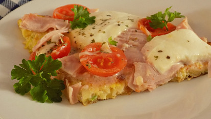 Obložená bramborová omeleta