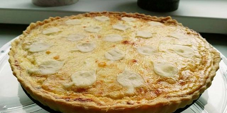 Quiche se sýrem a cibulí