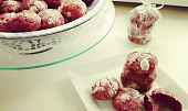 Red Velvet Crinkle Cookies neboli Popraskané sušenky