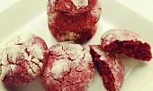 Red Velvet Crinkle Cookies neboli Popraskané sušenky