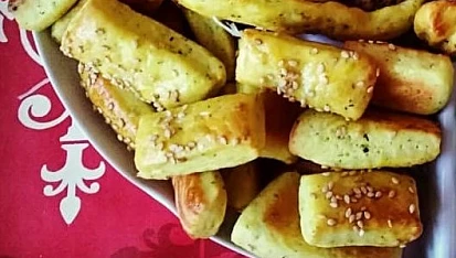 Slané pečivo s kurkumou