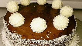 Zdravý čokoládovo-kokosový dort bez cukru a mouky