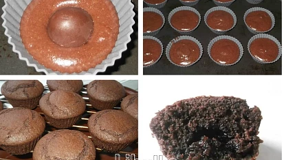 Muffiny s rumovou pralinkou