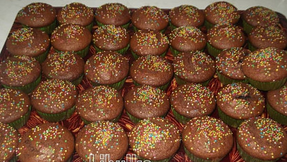 Muffiny s rumovou pralinkou