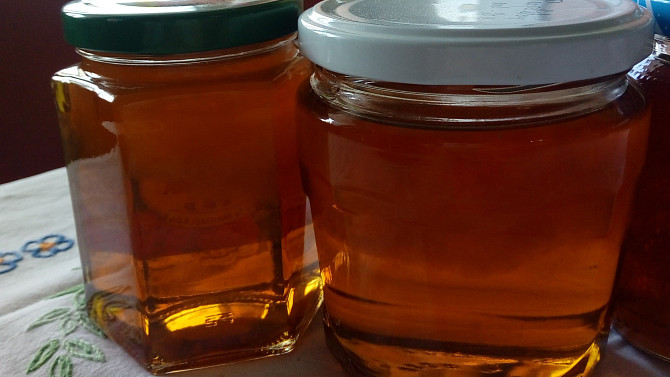 Pampeliškový med do čaje i na chléb, Letos byly pampelišky opravdu plné pylu a tak se nám podepsal i v medu, kde zůstal takový \"cucek\", ale po rozmíchání je výtečný. 