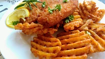 Pečená treska se strouhankou a citronovou kůrou