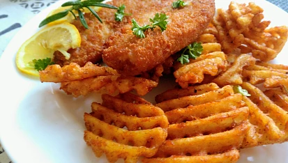 Pečená treska se strouhankou a citronovou kůrou