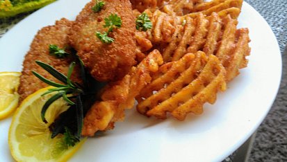 Pečená treska se strouhankou a citronovou kůrou