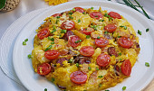 Vydatná pikantní klobásovo-bramborová omeleta s feferonkou
