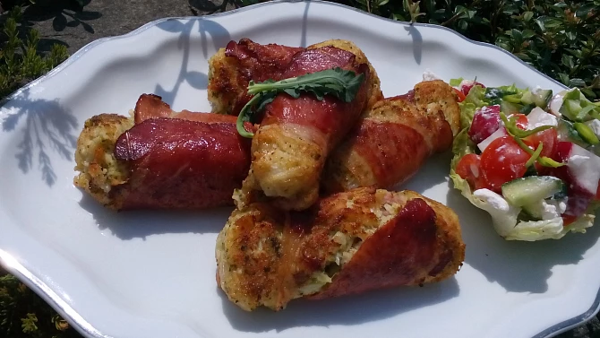 Brokolice se šunkou a mozzarellou