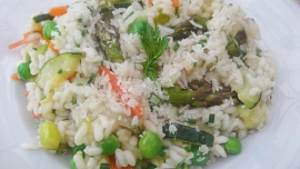 Italské jarní rizoto (Risotto primavera)